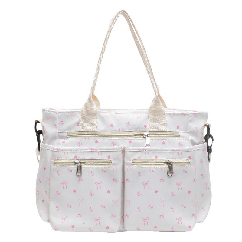 2025 Large Capacity Tote Women'S Bag New Niche Shoulder Crossbody Bag Casual Style Handbag Bow Mummy Bag - Image 1