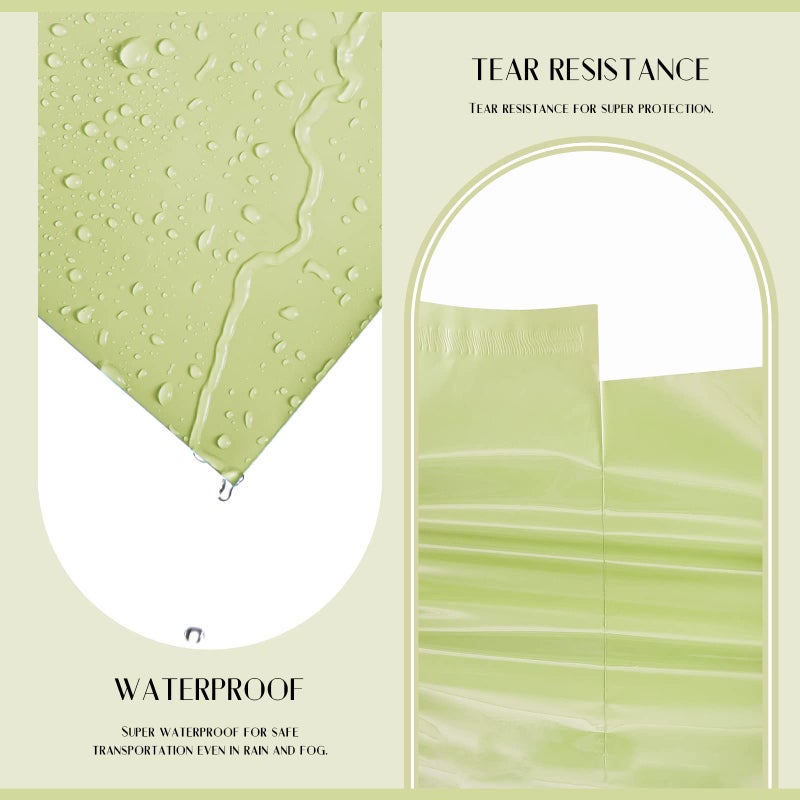 Metronic أكياس شحن بولي ميتروينك 14.5X19 100PC، أكياس شحن لملابس ذات لاصق قوي، أكياس شحن مقاومة للماء وممزقة، أكياس تغليف شحن باللون الأخضر الأفوكادو - Image 2