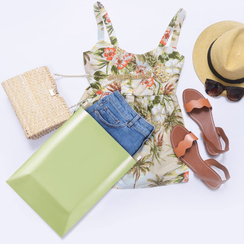 Metronic أكياس شحن بولي ميتروينك 14.5X19 100PC، أكياس شحن لملابس ذات لاصق قوي، أكياس شحن مقاومة للماء وممزقة، أكياس تغليف شحن باللون الأخضر الأفوكادو - Image 5