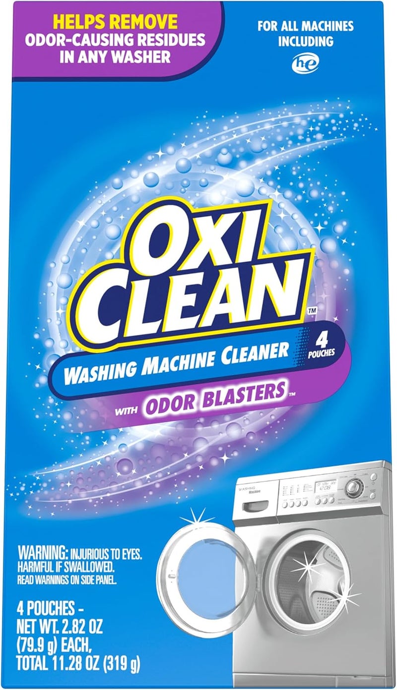 Oxiclean Washing Machine Cleaner with Odor Blasters, 4 Count - Image 1