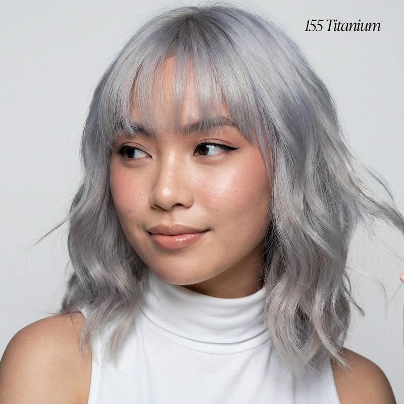 Adore Semi Permanent Hair Color (155 Titanium) | Vegan & Cruelty-Free Gray Hair Dye | No Ammonia, No Peroxide, No Alcohol | 4 Fl Oz (Pack of 1) - Image 2