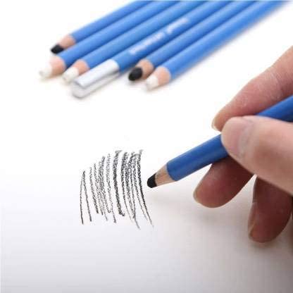 Baoer Set of 8 Artist Pastel Pencils Ideal from Begginers to Professionals Blue - Image 2