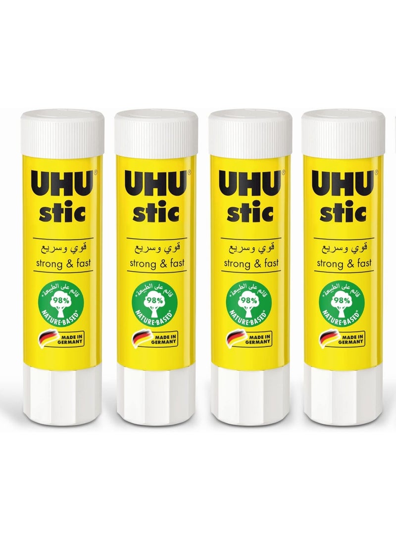 UHU غراء أبيض قوي 4 قطع 40 جرام لكل أنبوب - Image 1