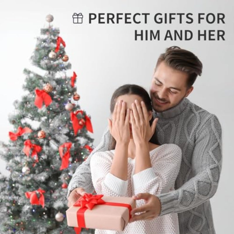 Eye Massager with Heat and Air Pressure for Eye Strain, Dry Eyes Heated Eye Mask for Head Tension, Ideal Gifts for Women Men Him Her, Skin-friendly Protein Leather Material - Image 2