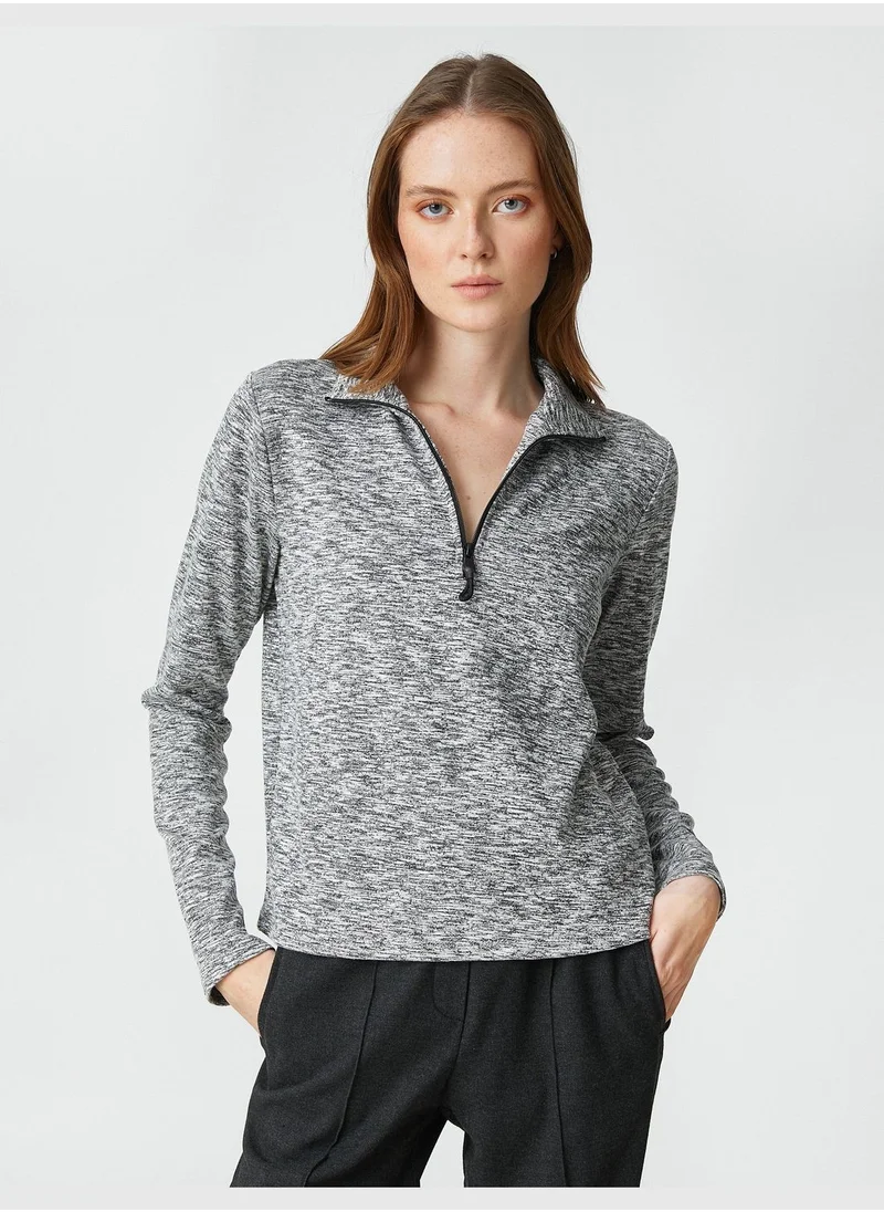 KOTON Şahika Ercümen X Koton - Half Zipper Sweatshirt