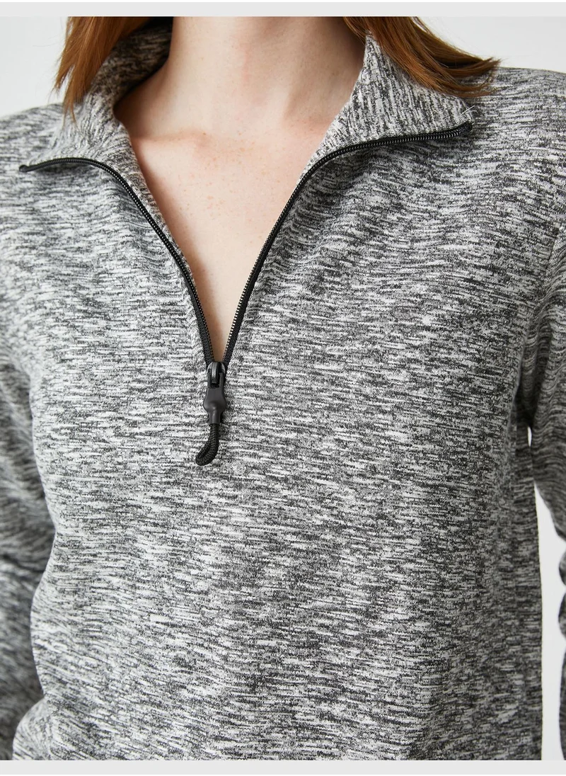 KOTON Şahika Ercümen X Koton - Half Zipper Sweatshirt