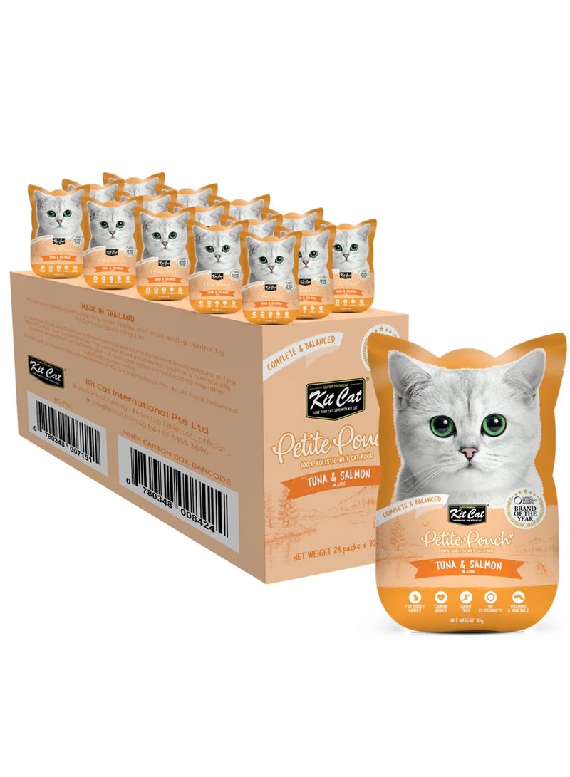 كيت كات بيتيت بوتش 70 جرام – تونة و سلمون (1 علبة – 24 قطعة) - Image 1