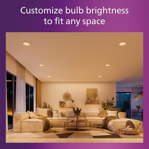PHILIPS LED 60W Slim 6-inch Canless Downlight 2-Pack Selectable White Multi-CCT 1000 Lumen (11.5W = 60W) Dimmable No Housing Required - Image 5