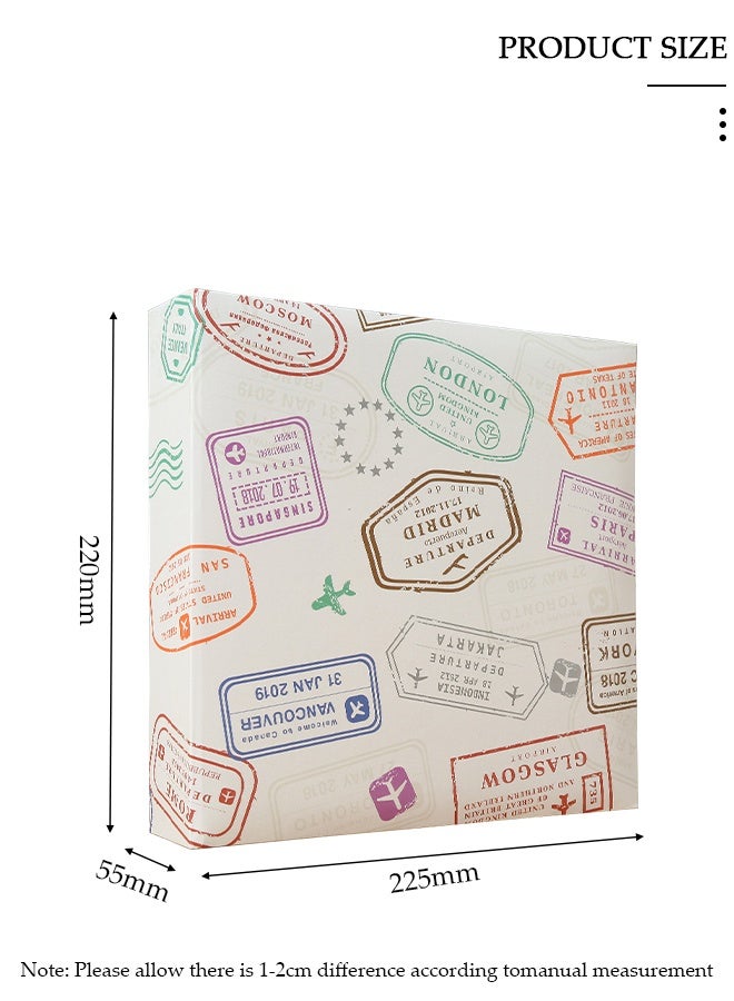 DUNISO 200 Pockets Retro Photo Album for 6 Inches Photos Portable Photo Album for Family Wedding Boys Girls - Image 5