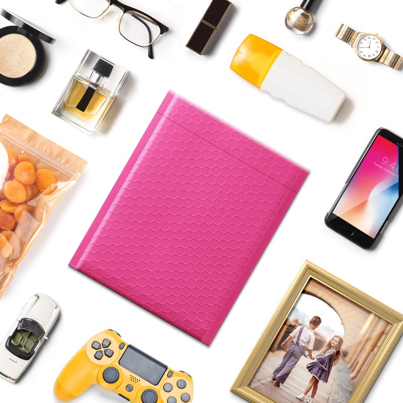 Metronic Bubble Mailers 6x10 Inch 50Pack, Pink Bubble Mailers, Self-Seal Adhesive Shipping Bags, Padded Envelopes, Bubble Envelopes for Mailing, Packaging for Business, Bubble Mailers Usable Size 6x9 - Image 5