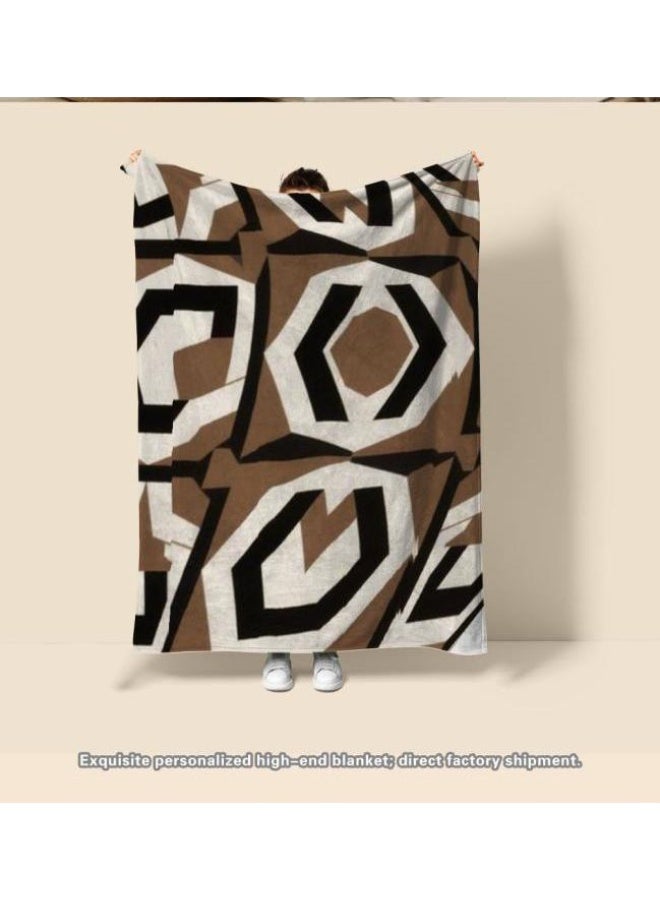 general Traditional flannel thin blanket (warm and comfortable, suitable for sleep, gaming, dust removal and sandproof) 150cm*200cm - 4 - Image 1