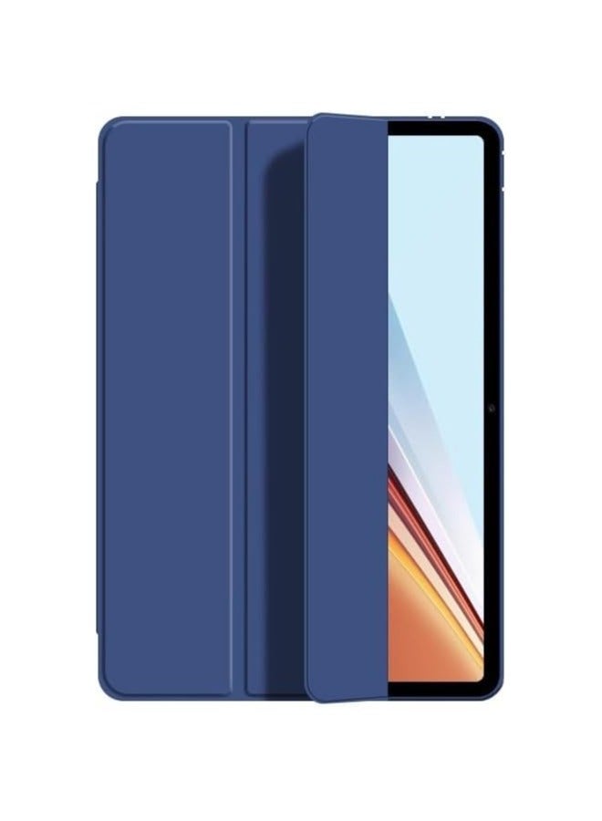 غطاء سيليكون متوافق مع جهاز Honor Pad GT2 Pro 12.5 بوصة موديل 2025 حافظة رقيقة بوزن خفيف وهيكل صلب مع حامل متعدد الزوايا ويدعم وظيفة النوم والإيقاظ التلقائي