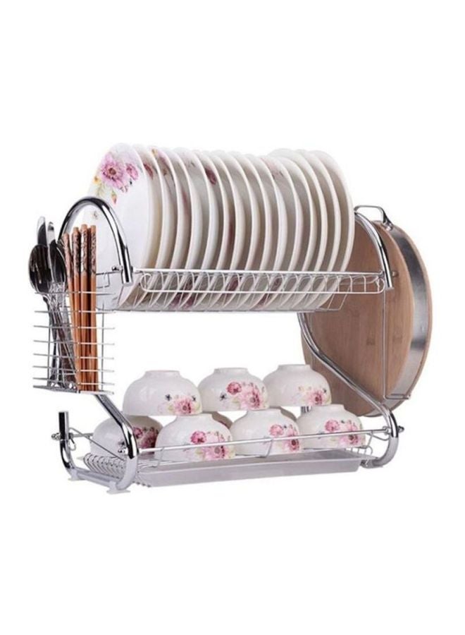 HTC Dish Drying Rack Silver 16.5x10x15inch - Image 3