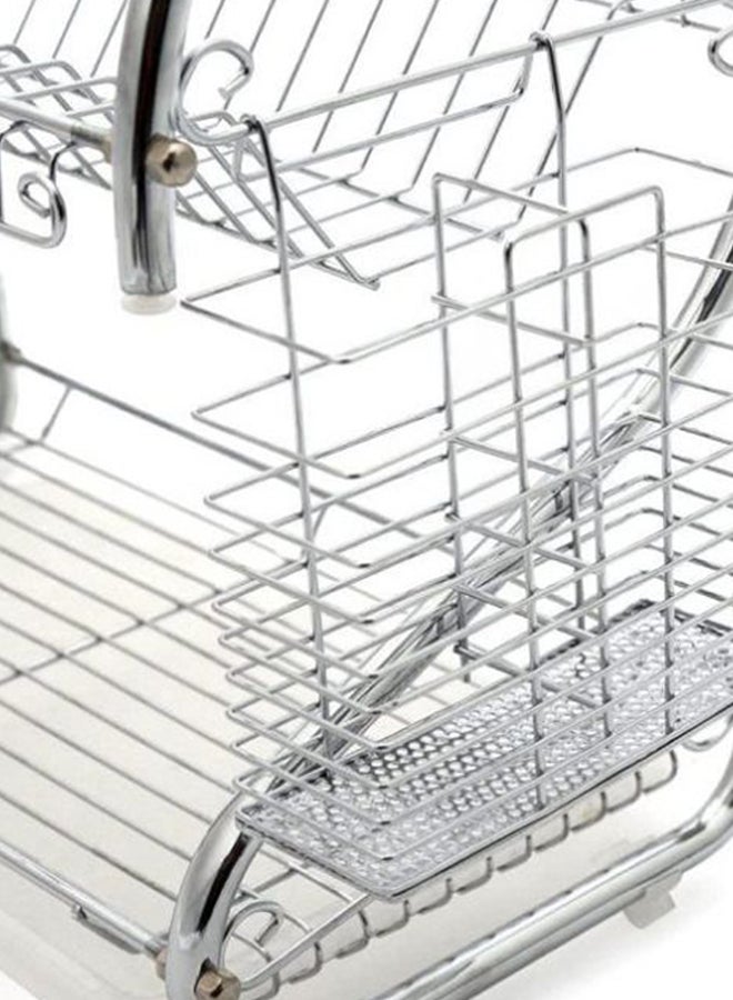HTC Dish Drying Rack Silver 16.5x10x15inch - Image 4