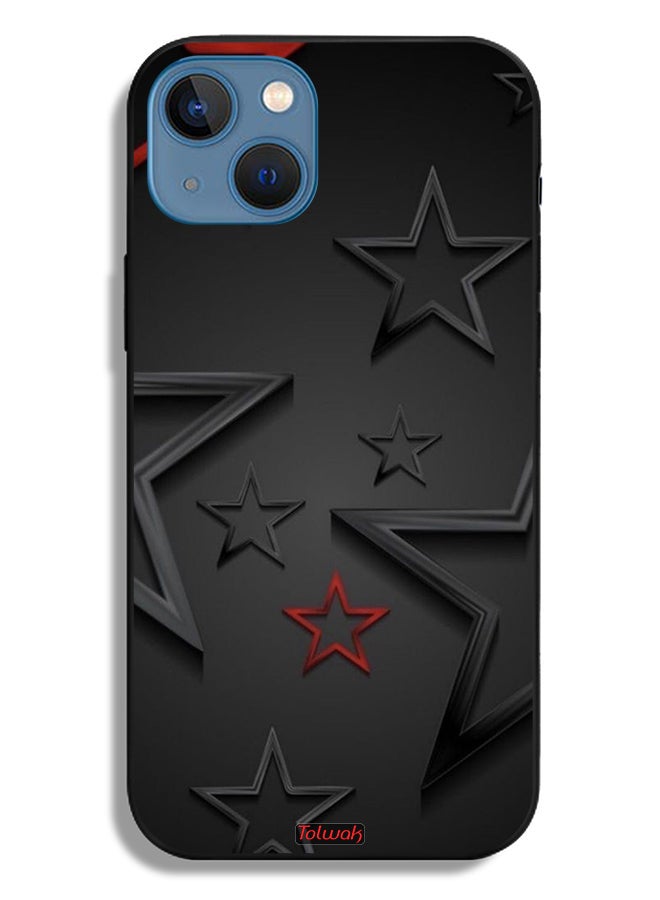 Tolwak Apple iPhone 13 Protective Case Stars Pattern - Image 2