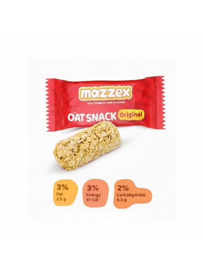 Mazzex Original Oat Snack 400g (40 Bars) | Oat Chocolate & Oatmilk Choco | High-Fiber, Low Sugar, 100% Natural Ingredients | No Artificial Preservatives | Healthy Snack & Energy Bar for Kids & Adults - Image 5