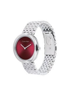 CALVIN KLEIN CALVIN KLEIN ROUND ANALOG WOMEN'S RED CASE WATCH - 25100064  - Image 1