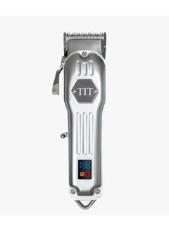 TIT Metallic Rechargeable Electric Razor Professional Electric Hair Trimmer Hair Clipper Hair Cutting Machine, Hairdressing Tool Grooming Kit Oil Head Scissors for Men Haircut Kit  - Image 2