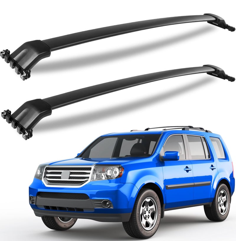 Wonderdriver Roof Rack Cross Bars Compatible with Honda Pilot 20092015 with Side Rails Heavy Duty 200lb Aluminum Crossbars Rooftop Cargo Bag Kayak Luggage Carrier Canoe Kayak Cargo Accessories