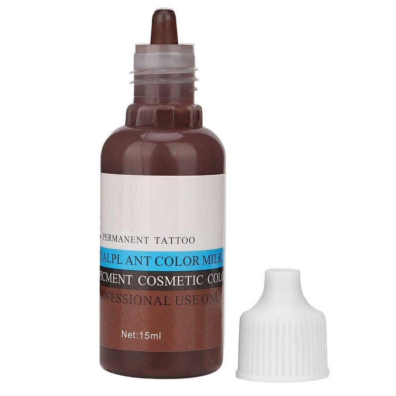 klarako Permanent Makeup Tattoo Ink - Semi-Permanent Eyebrow Eyeliner Color, Long Lasting Color, Natural Color, Suitable For Eyeliner For Tattoo Inks Eyebrow Lip(Eyebrow-Light Coffee) Eyebrow Light Coffee - Image 1