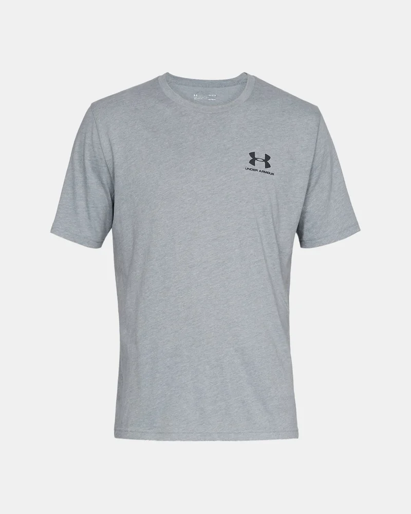 Under Armour Grey Men's Sportstyle Left Chest Logo T-Shirt for Men | Best Price UAE