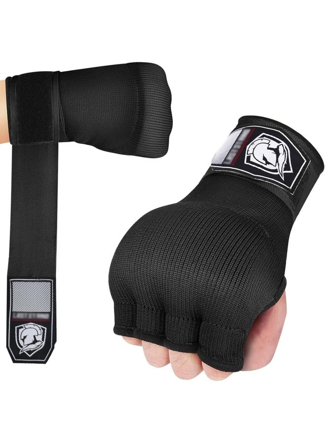 Loquat Hand Wraps Boxing Gloves with Wrist Support Inner Padded Gel Wraps for Boxing Training Punching MMA Martial Arts Muay Thai Speed Bag Training Hands Protection (Pair) - Image 1