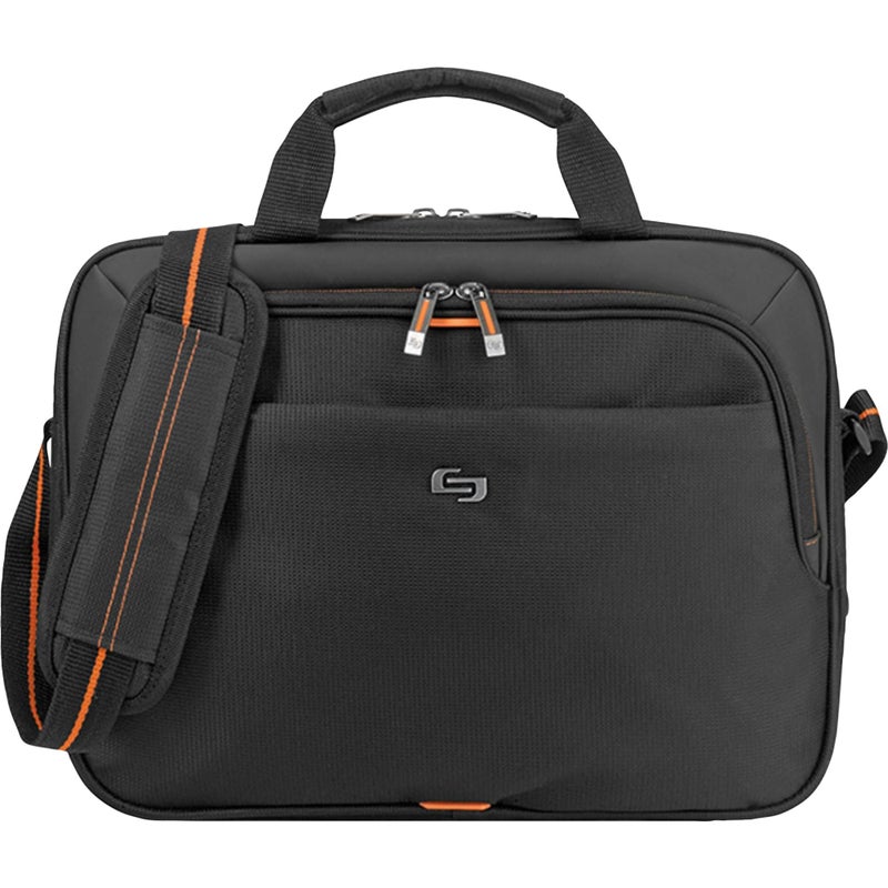 Solo NEW YORK Solo New York Ace Slim Brief Laptop Briefcase, 13.3 Inch, Black, One Size  - Image 1