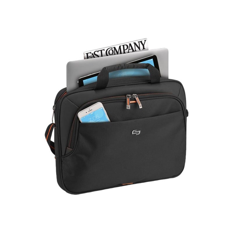 Solo NEW YORK Solo New York Ace Slim Brief Laptop Briefcase, 13.3 Inch, Black, One Size  - Image 5