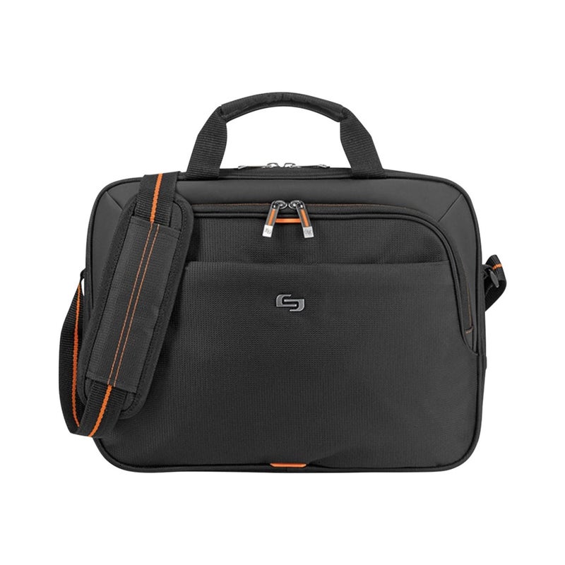 Solo NEW YORK Solo New York Ace Slim Brief Laptop Briefcase, 13.3 Inch, Black, One Size  - Image 2