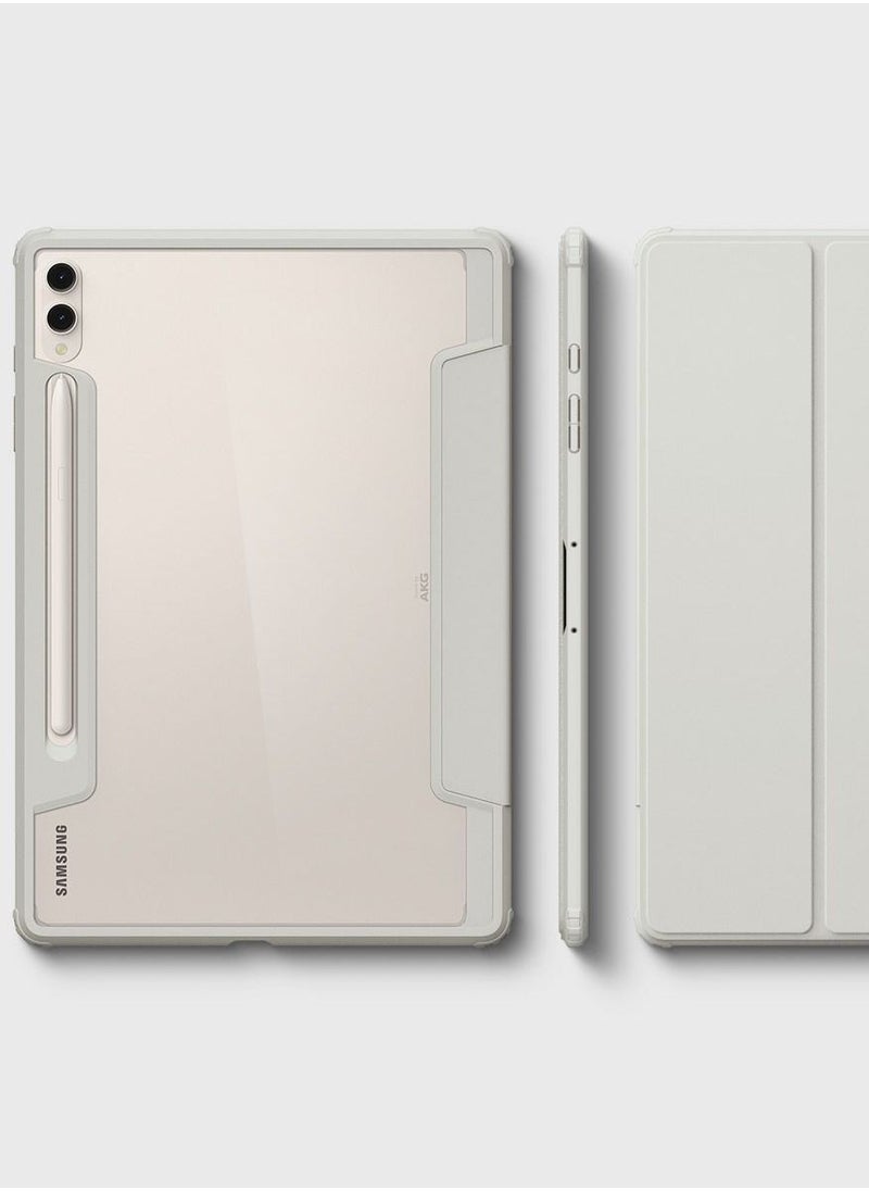 Spigen - Ultra Hybrid Pro Samsung Galaxy Tab S9 PLUS Case Cover 12.4 inch (2023) with dual S-Pen Holder - Gray - Image 1