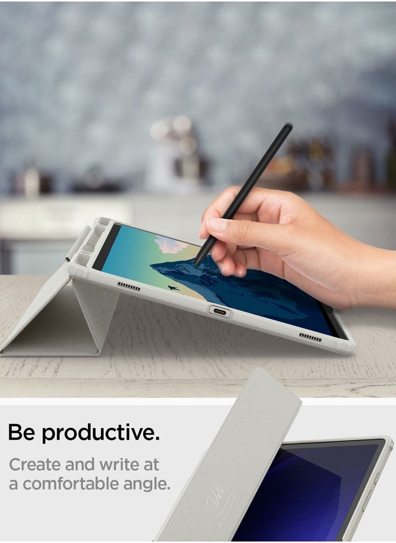 Spigen - Ultra Hybrid Pro Samsung Galaxy Tab S9 PLUS Case Cover 12.4 inch (2023) with dual S-Pen Holder - Gray - Image 1