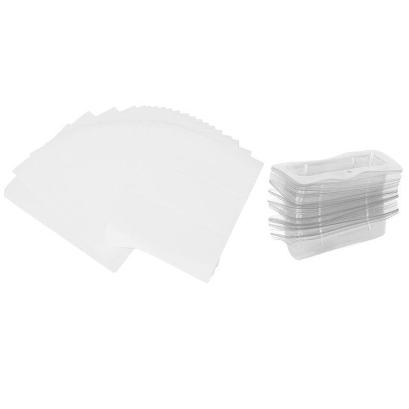 60pcs Lip Balm Pouches Professional DIY Clear Plastic Lip Balm Pouch Money Holder with Adhesive - Image 1
