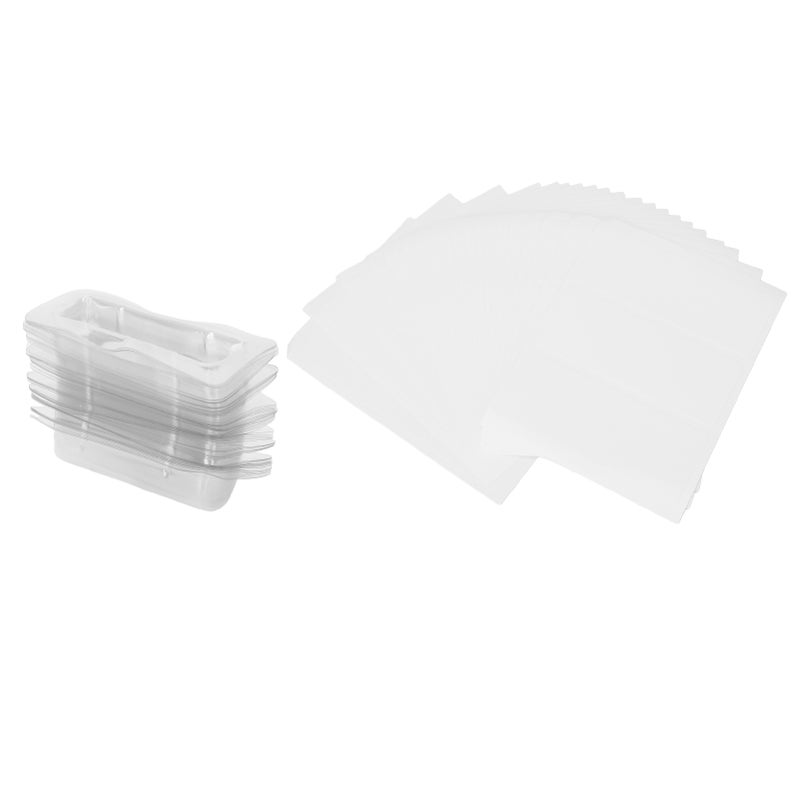 60pcs Lip Balm Pouches Professional DIY Clear Plastic Lip Balm Pouch Money Holder with Adhesive - Image 5