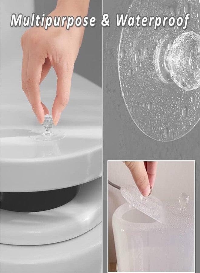 ZIVIK Cabinet Drawer Pull Knobs, Self Adhesive Acrylic Crystal Shaped Pulls Handles Knobs for Wardrobe Cupboard Bathroom Dresser Furniture Door Window (Round Pack of 12) - Image 2