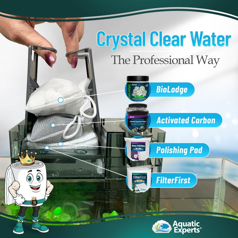Aquatic Experts Aquarium Filter Floss for Fish Tank Filters - FilterFirst Aquarium Filter Pad - Media Roll for Crystal Clear Water, 3/4" - 1" Thick (12 Inch Wide, 72 Inch Long) - Image 5