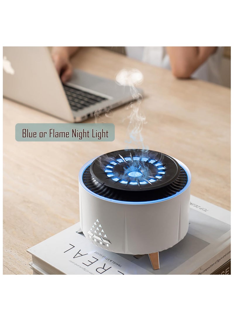 Essential Oil Diffuser for Large Rooms, (Watch the Video) Jellyfish Mist Aromatherapy Diffuser Ultrasonic Oil Diffuser 12-Hour Continuous Mist Diffuser for Home Bedroom, Auto Off, Volcano Light