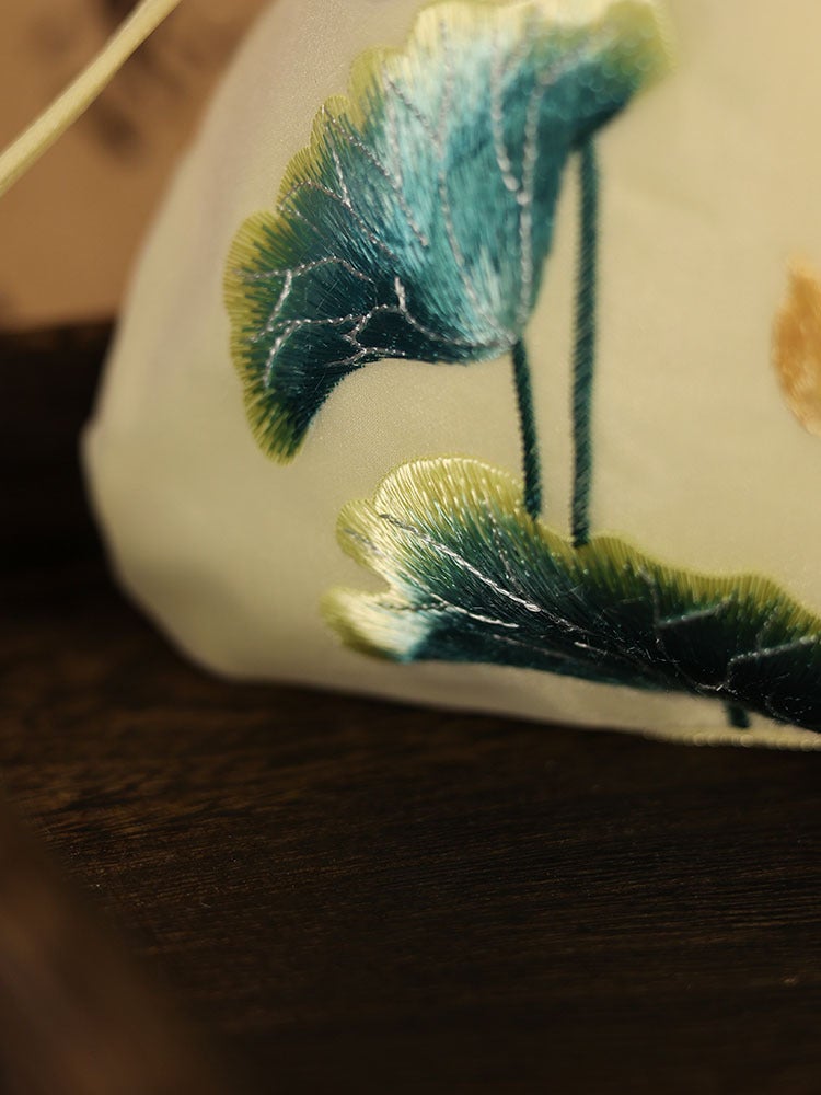 Suzhou Embroidery Bag Embroidery Bucket Bag Heavy Embroidery Antique Bag Chinese Style Handbag Messenger Bag Hanfu Small Bag - Image 4