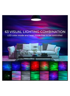 ARNOTEC Galaxy Aurora Projector,  starry sky projector，3 in 1 LED Northern Lights Star Projector Lamp, 6 White Noise Starry Moon Light with Bluetooth Speaker for Adult Kids Gift, Bedroom, Room Decor  - Image 2