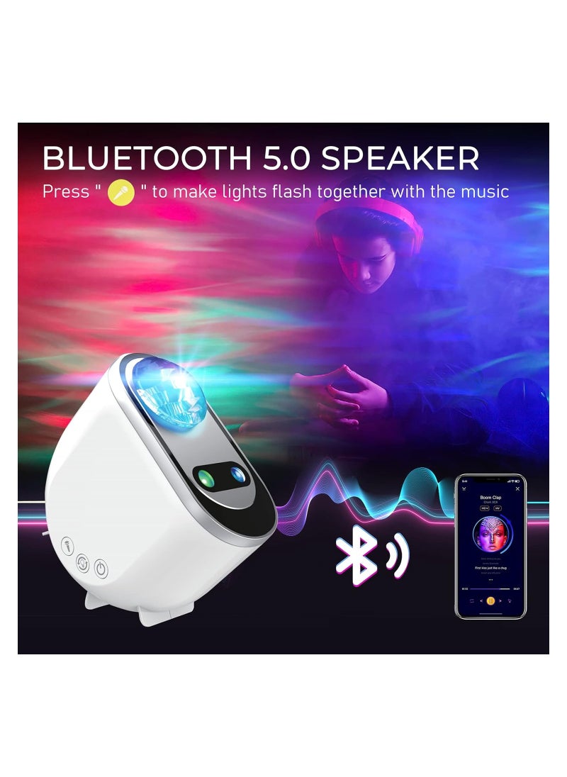 ARNOTEC - Galaxy Aurora Projector,  starry sky projector，3 in 1 LED Northern Lights Star Projector Lamp, 6 White Noise Starry Moon Light with Bluetooth Speaker for Adult Kids Gift, Bedroom, Room Decor - Image 1