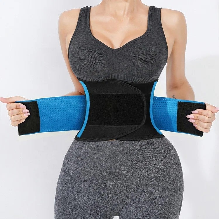 Bluejw Sauna Waist Trimmer Belt for Women Men, Body Shaper Belly Sweat Band, Slimming Waist Trainer Tummy Belt - Image 5