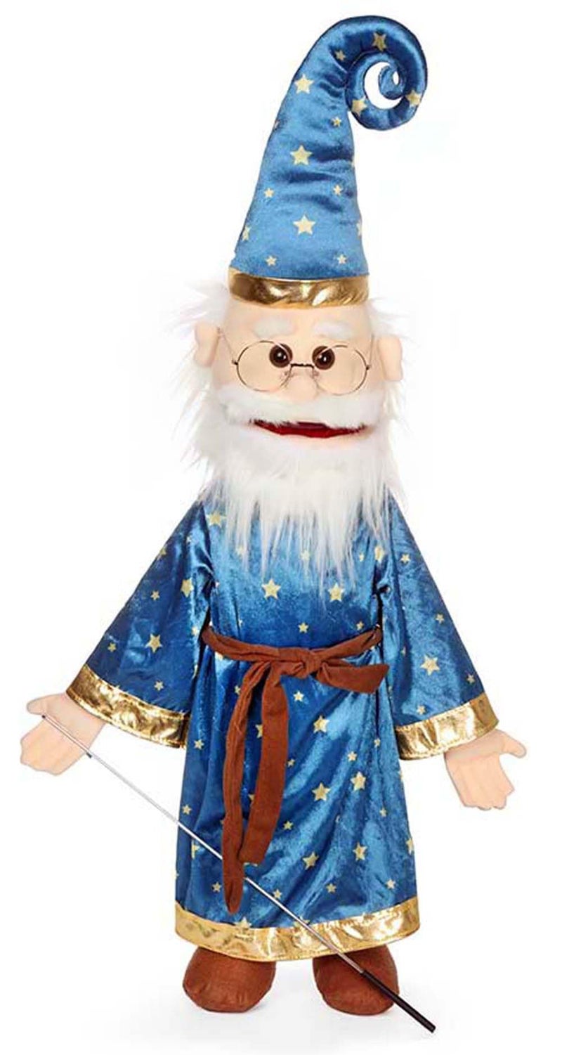Silly Puppets 25 Wizard wGlasses Full Body Ventriloquist Style Puppet - Image 2