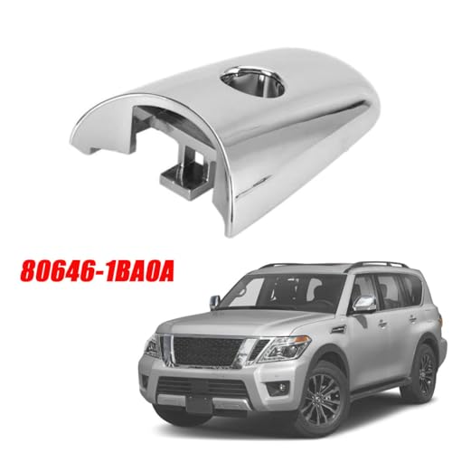 Bayyee Front Car Exterior Door Handle Cover with Keyhole Outside Door Handle Escutcheon for Nissan Armada 20172020 Infiniti QX60 - Image 3