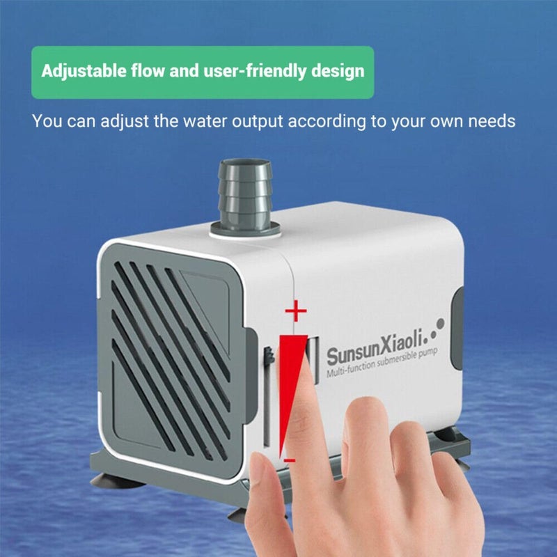 VAYINATO ® XQP Series Ultra-Quiet Multi-Function Submersible Pump (XQP-500 | 6W | 500L/H | H.Max : 0.9m) Perfect for Fish Tank, Pond, Aquarium, Hydroponics and Water Fountains - Image 5