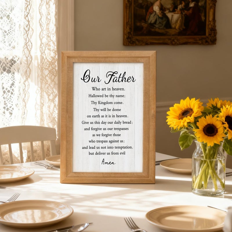 Cpcdaosk For I Know the Plans I Have for You Rustic Bible Verse Framed Wall Art, 11''Ã—16'', Vintage Positive Religious Christian Sign for God Jesus Christ Prayer, Horizontal Catholic Scripture Wall Decor - Image 5
