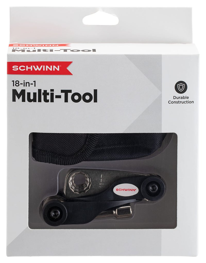 Schwinn 18-Function Multi-Tool Repair Kit, Multi-Purpose for Bikes, Easy-to-Carry Tool Kit, Portable and Convenient Design, Includes Wrench Sockets, Screwdrivers, and Tire Levers, Bicycle Essentials - Image 5