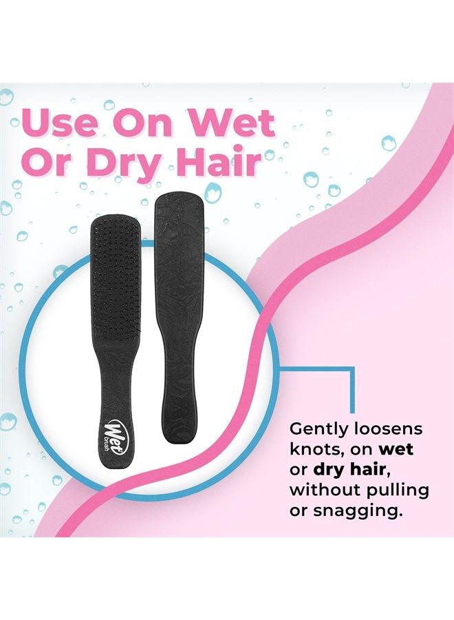 Wet Brush Detangling Hair Brush for Men, Black - Stimulates Scalp & Beard for Fuller Stronger Healthier Hair - Intelliflex Detangler Bristles Promote Hair Growth & Protect from Breakage - Pain-Free - Image 2