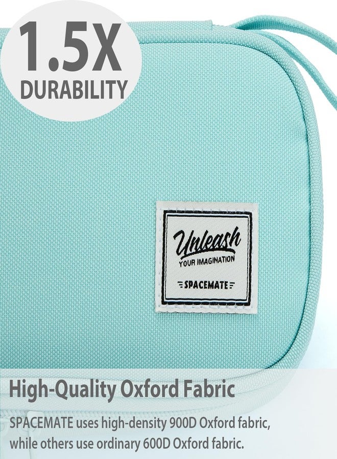 SPACEMATE Pencil Case Pouch Bag School Supplies for Girls and Boys, Large Big Capacity Aesthetic Pen Case, Simple Zipper Stationery Bag for Women Men Adults, Eggshell Blue, 1800ml, Pouch - Image 3