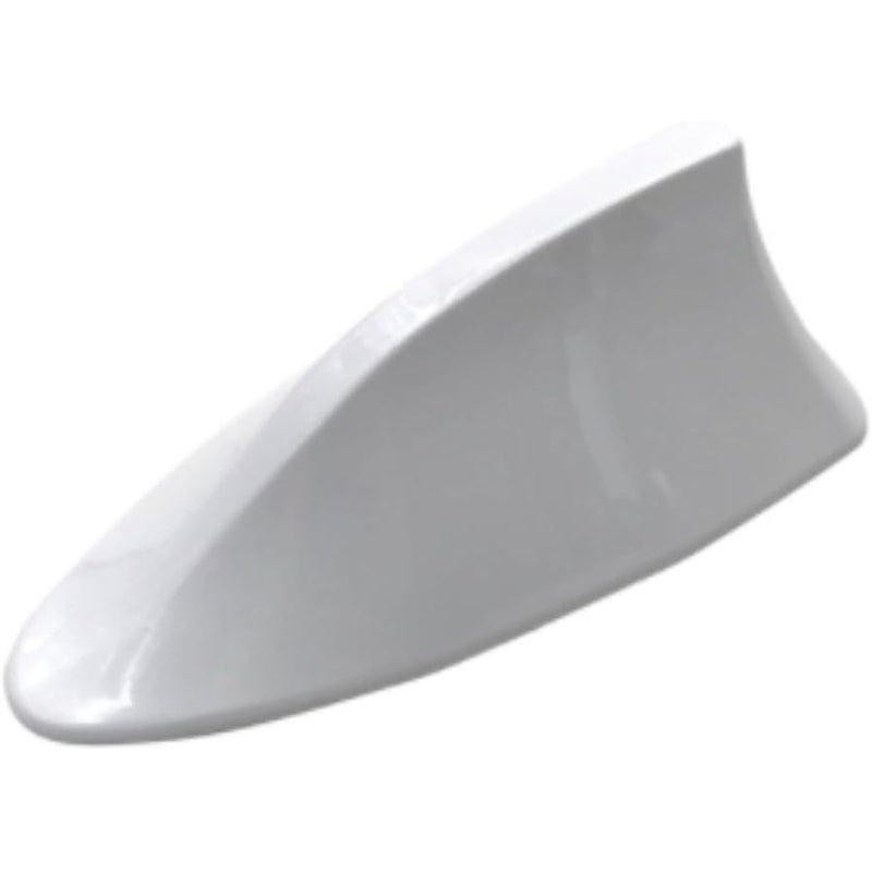 Universal White Shark Fin Antenna Cover Base Compatible With Multiple Car Models - Image 1