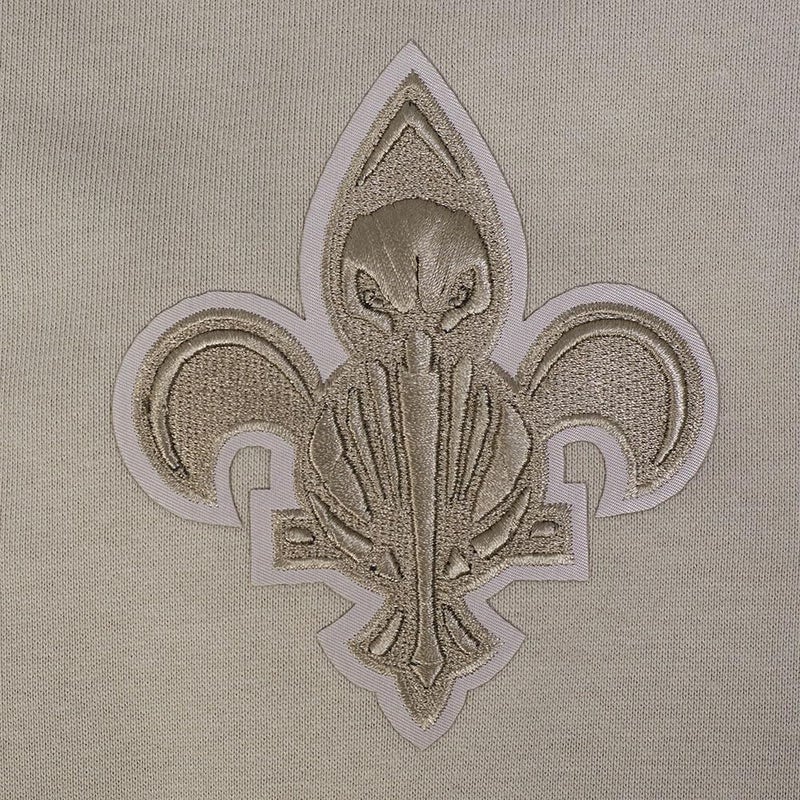 Pro Standard Mens NBA New Orleans Pelicans Neutral Crewneck Sweatshirt Taupe M - Image 4