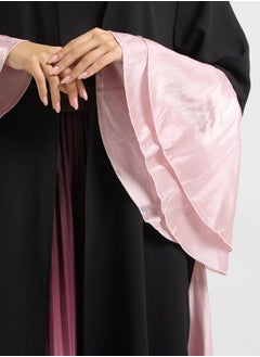 Contrast Toned Abaya With Ruffled Sleeve - pzsku/Z208B4C95545A14AF9C50Z/45/_/1737529255/397d9c3d-962b-489b-af9e-b9ff004134de